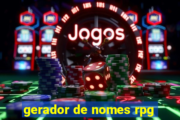 gerador de nomes rpg